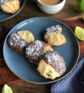 Cookies à la noix de coco, citron vert et manioc