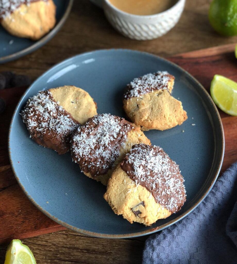 Cookies à la noix de coco, citron vert et manioc