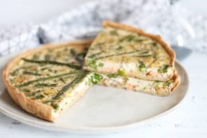 Tarte saumon fumé et asperges Tarte saumon fumé et asperges