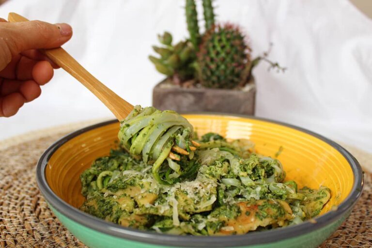 Pates de courgettes au pesto healthy Pates de courgettes au pesto healthy