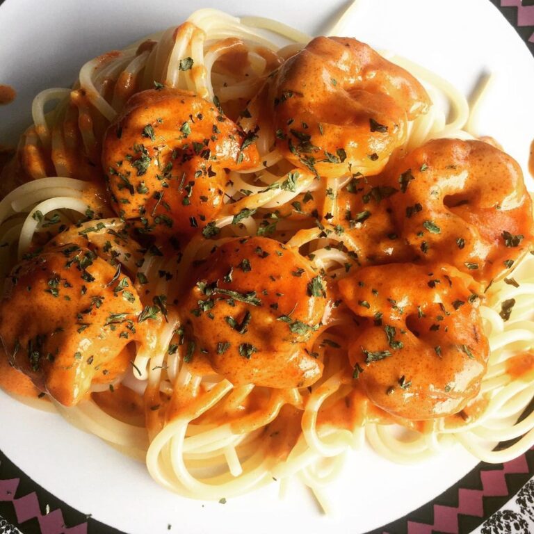 Scampis sauce à la diable