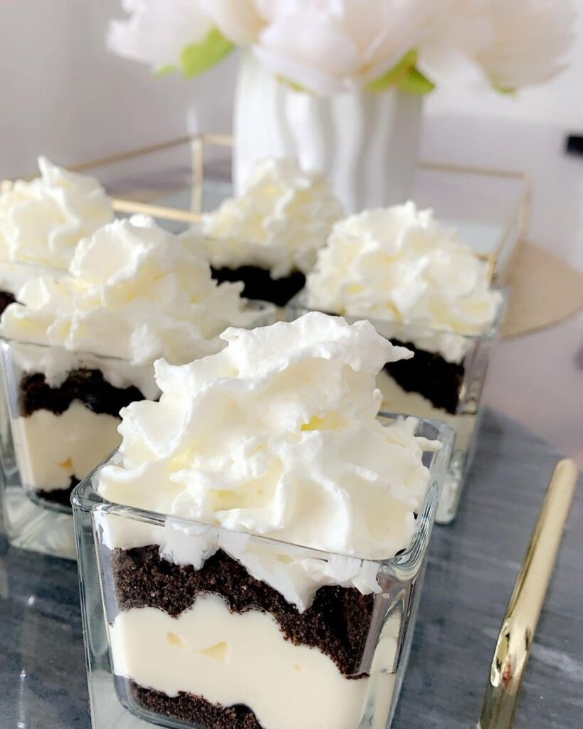 Verrines de tiramisu Oréo
