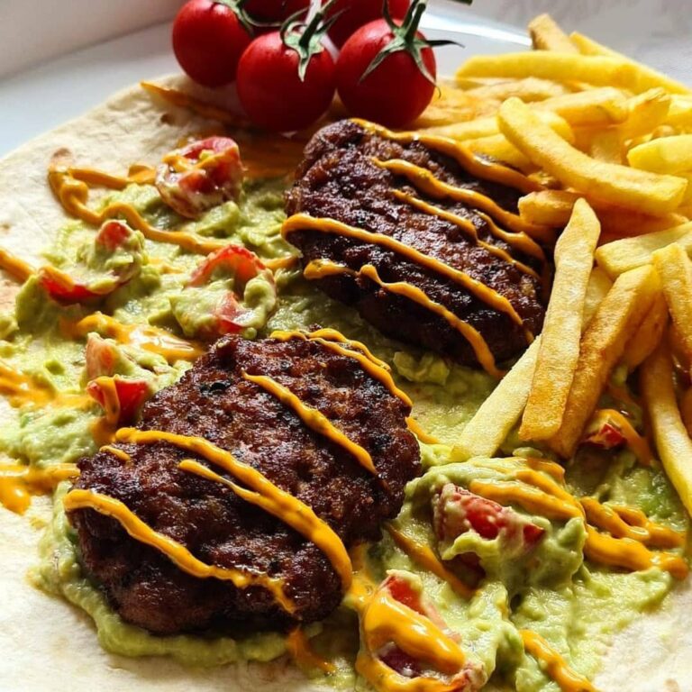 Assiette viande kefta et guacamole