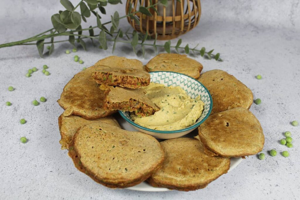 Pancakes aux petits pois