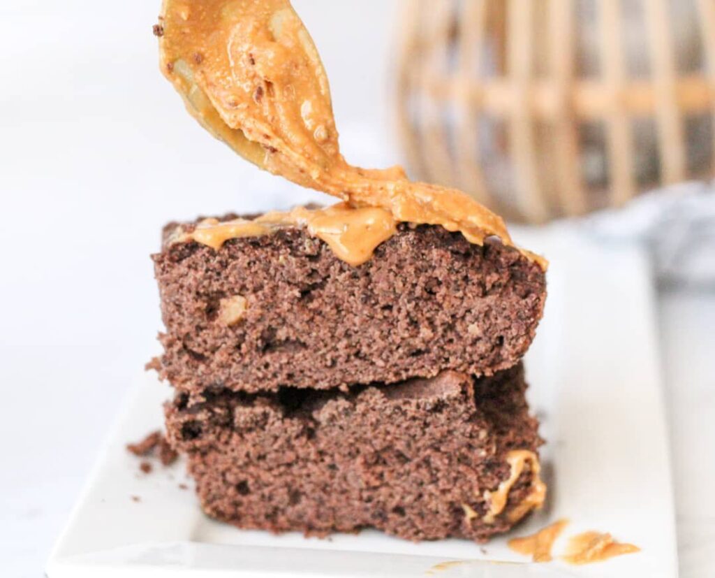Brownie aux haricots rouges et au beurre de cacahuètes