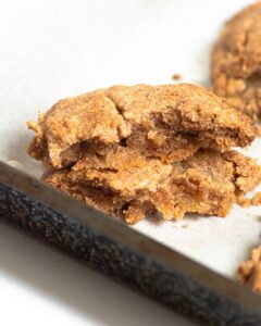 Cinnamon Almond spread chewy cookies