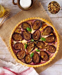 Tarte aux figues et fromage de chèvre
