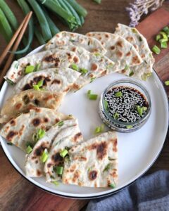 Pancakes aux oignons verts