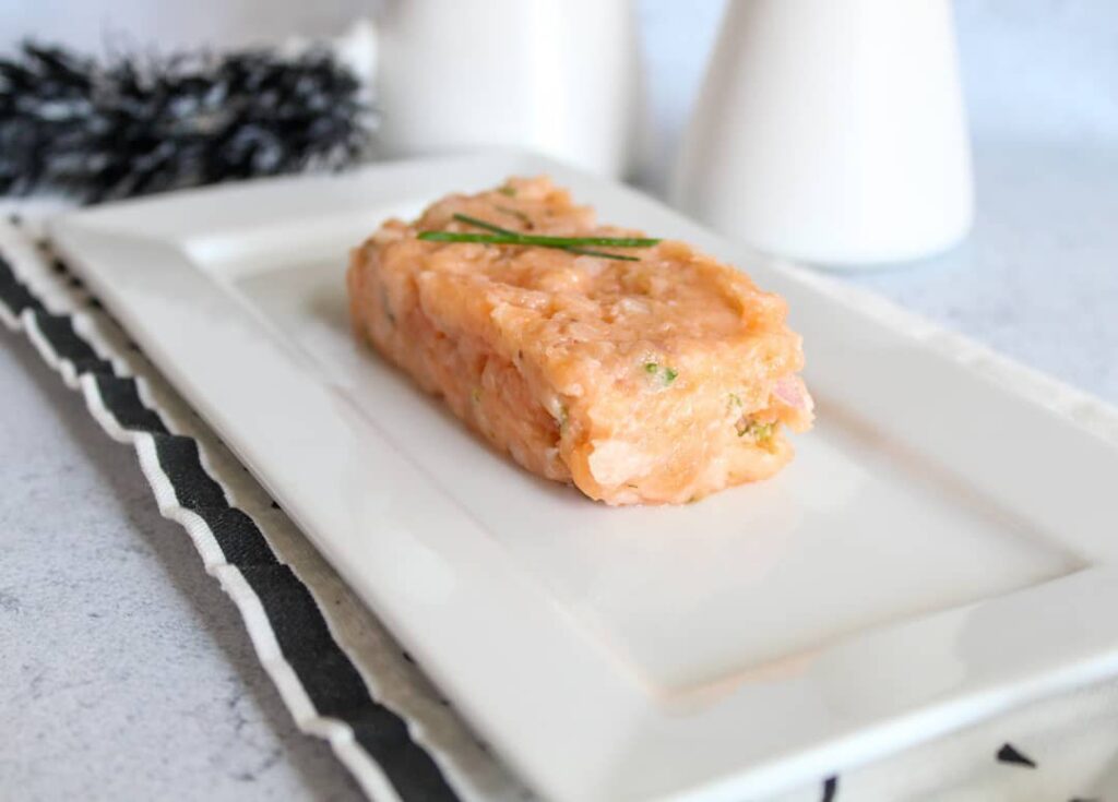 Tartare de saumon frais