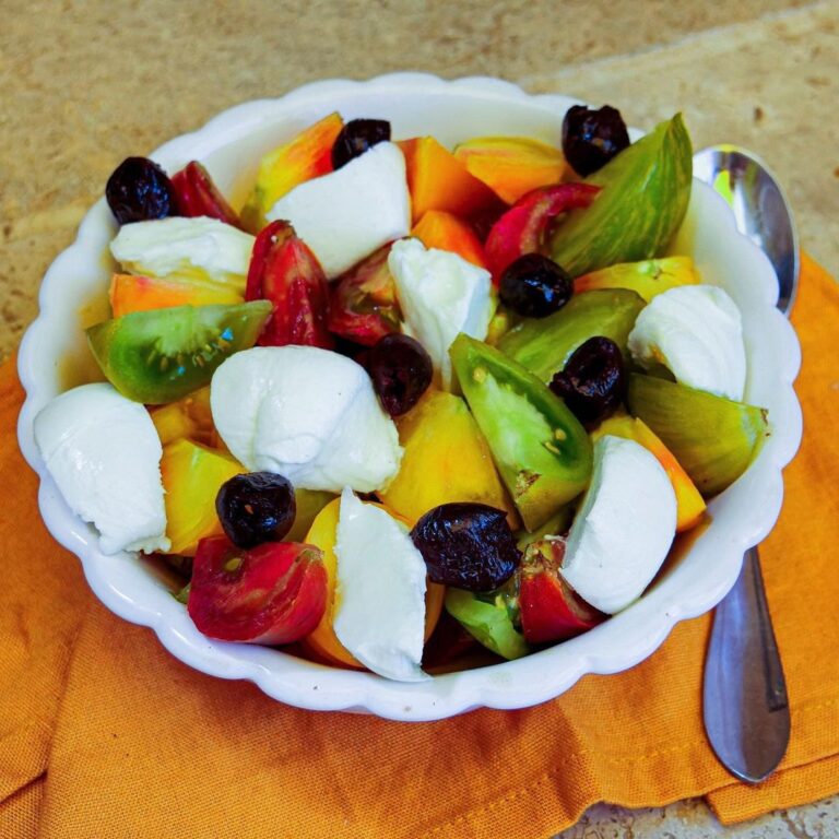 Salade mozzarella et olives