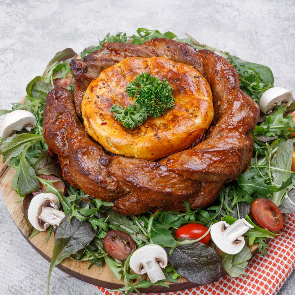 Couronne tressée au bœuf