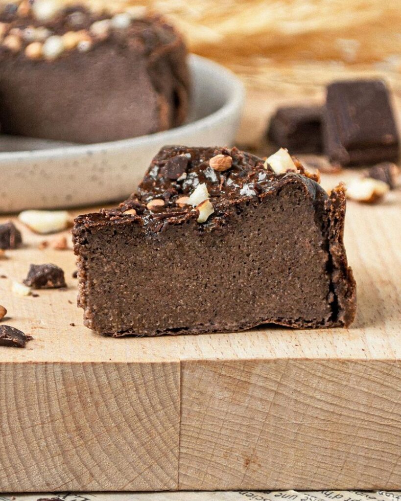 Clafoutis individuel au cacao et pépites de chocolat