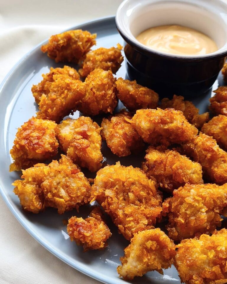 Poulet pop corn ultra moelleux Poulet pop corn ultra moelleux