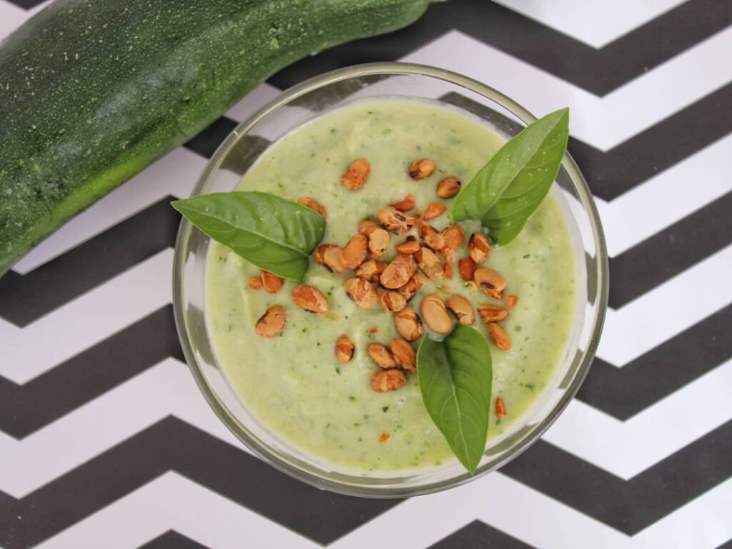 Gaspacho concombre et avocat