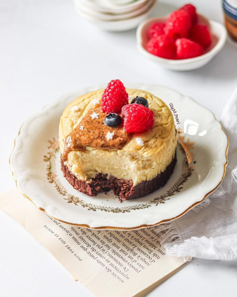 Cheesecake végétarien au son d&rsquo;avoine