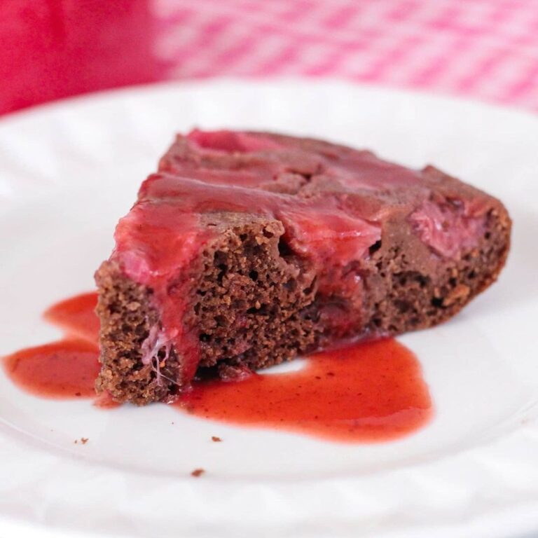 Gâteau renversé fraises & chocolat Gâteau renversé fraises & chocolat
