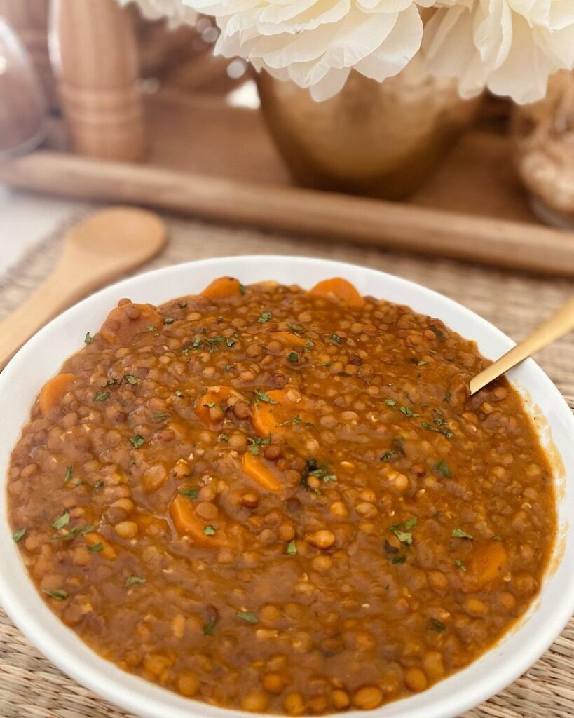 Lentilles à la marocaine au Cookeo