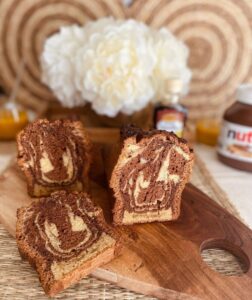 Marbré au Nutella et vanille