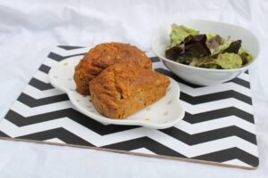 Cake vegan petits pois, carottes