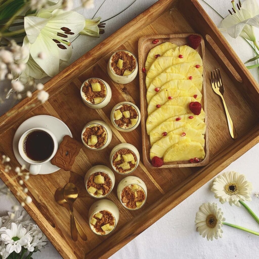 Verrines mascapone ananas et Spéculoos
