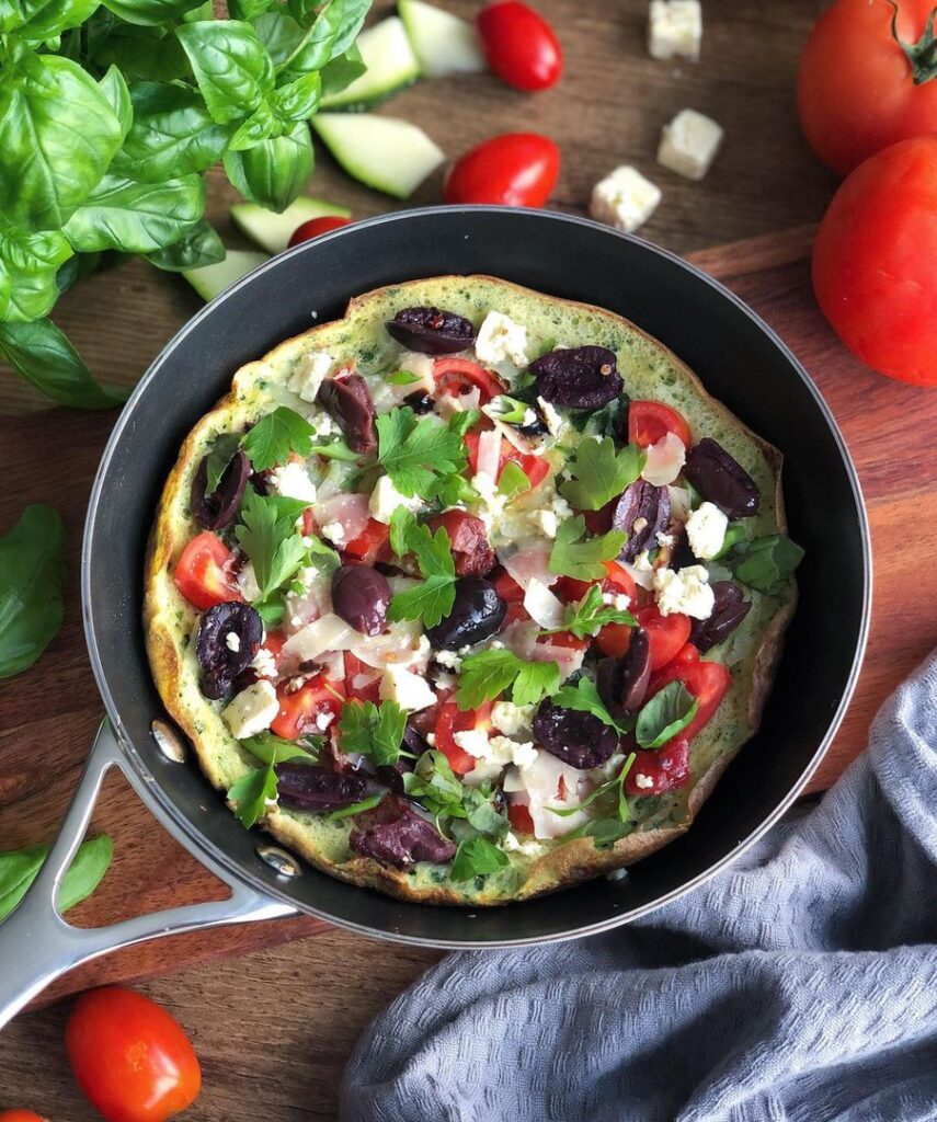Omelette soufflée à la méditerranéenne