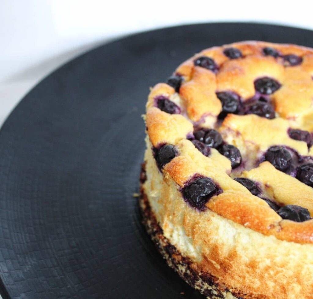 Cheesecake vanille et blueberry