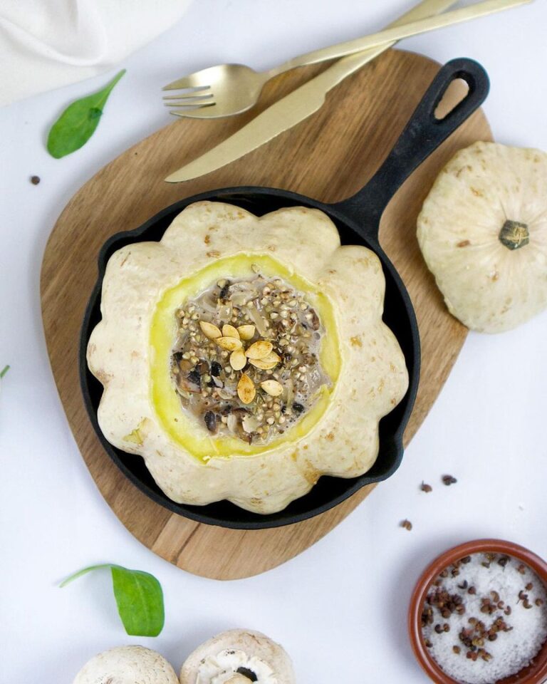 Pâtisson farci aux champignons