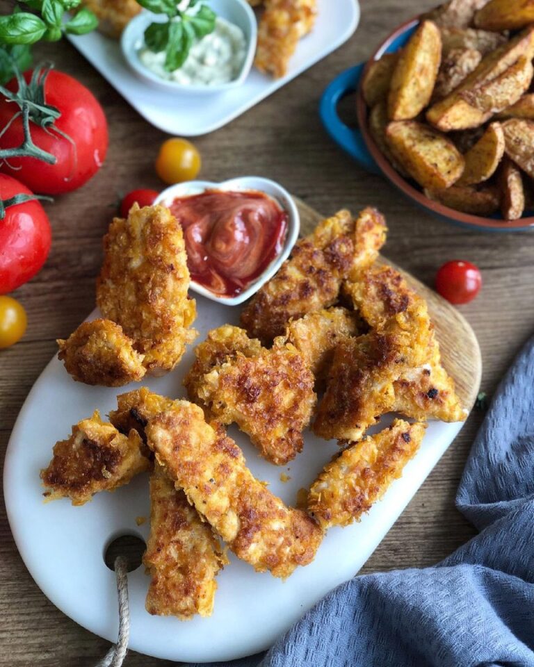 Nuggets de poulet et leur panure aux céréales Nuggets de poulet et leur panure aux céréales