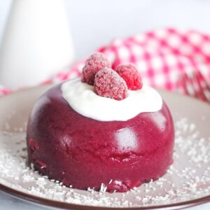 Pudding au cassis