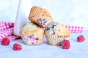 Muffins aux fruits rouges