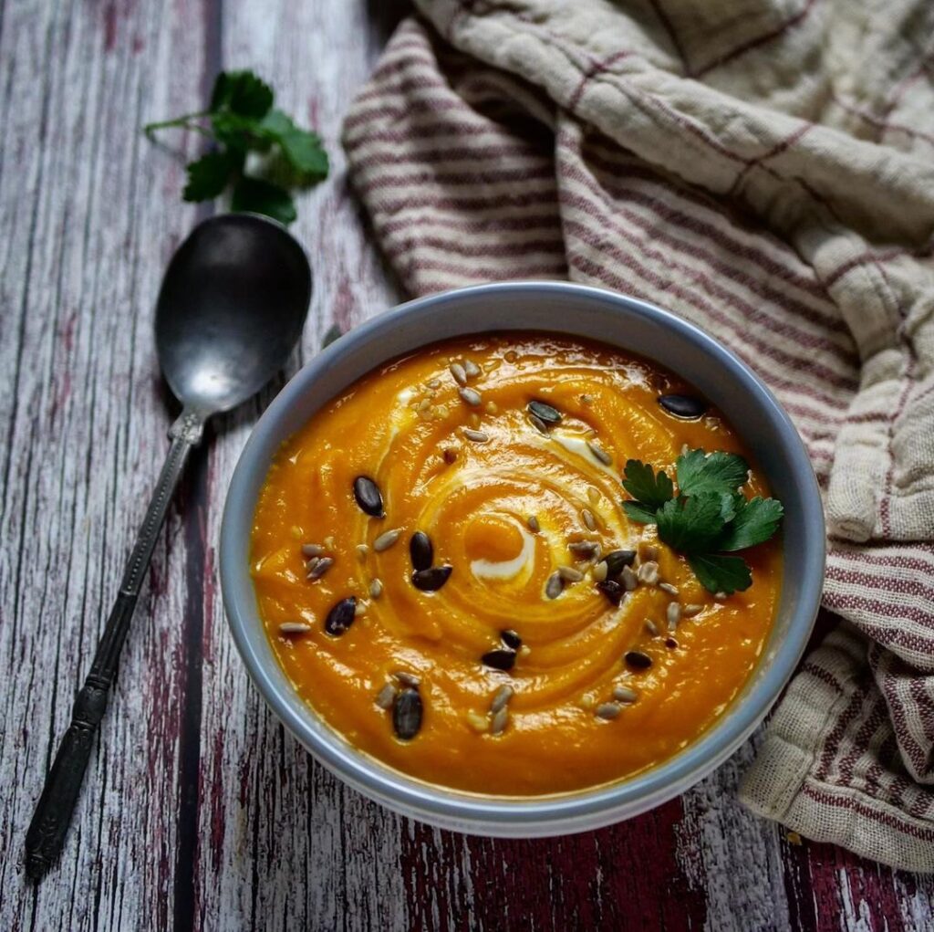Velouté à la carotte et patate douce