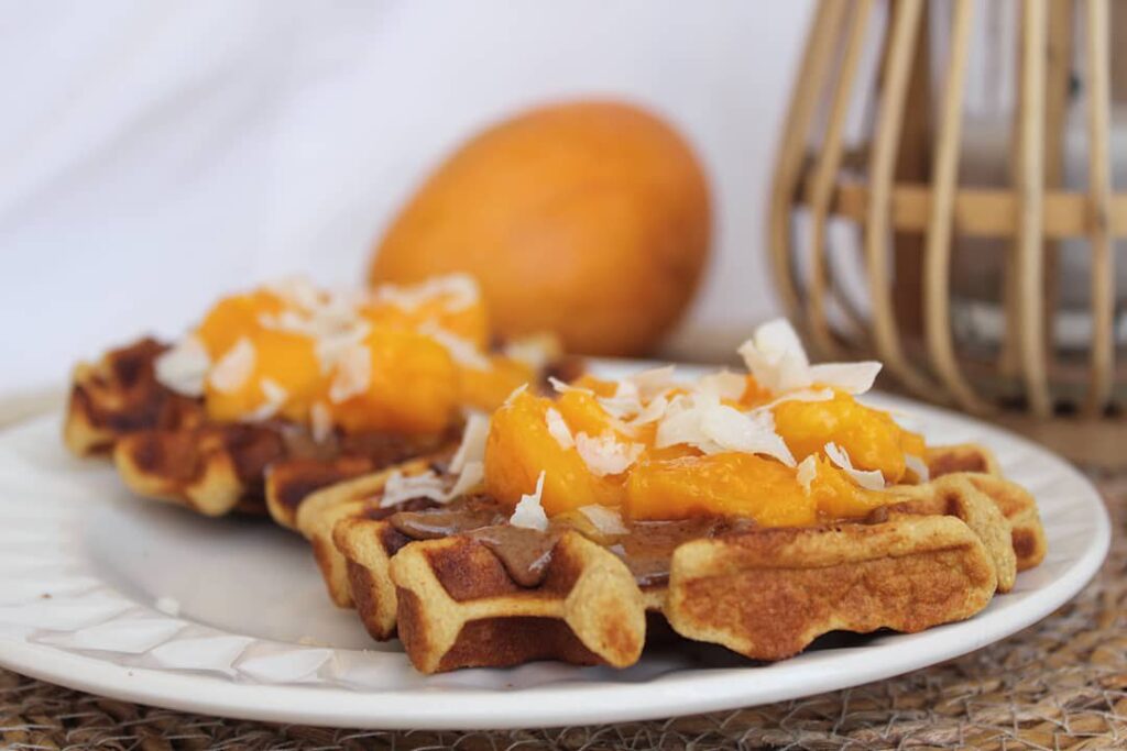 Gaufre mangue-coco