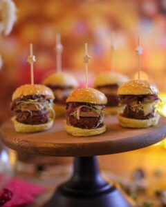 Mini burger foie gras