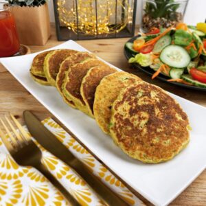 Galettes végétariennes de pois chiches