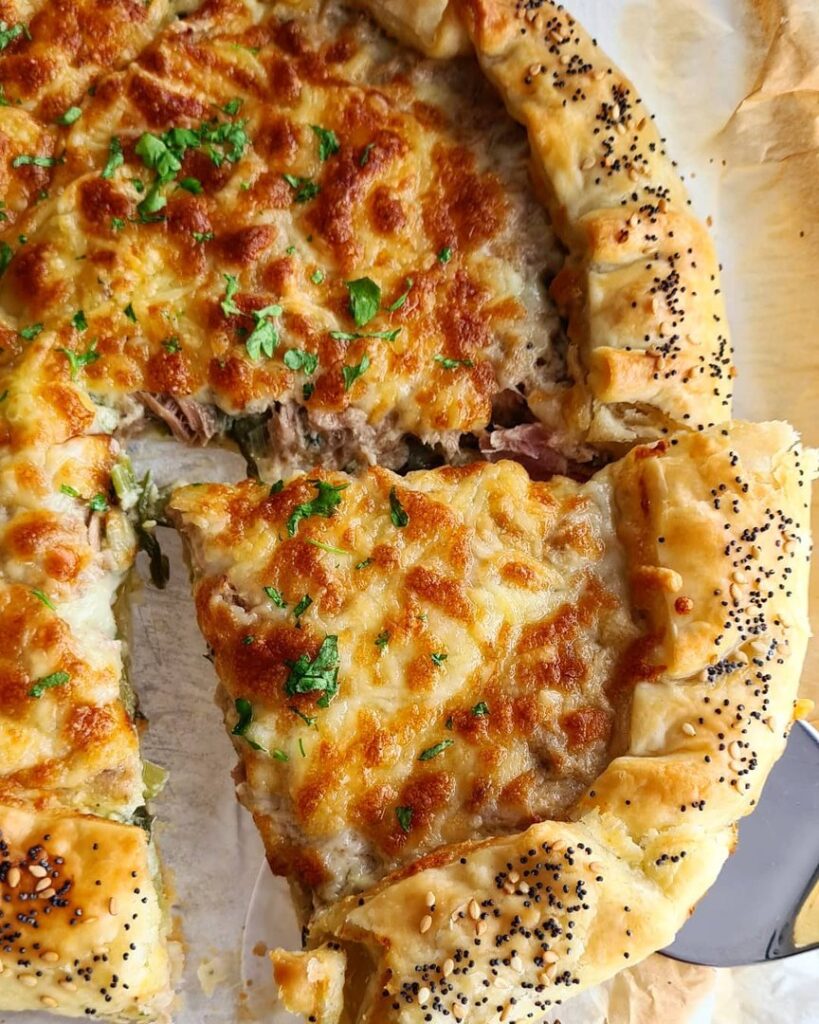 Quiche poireaux et thon