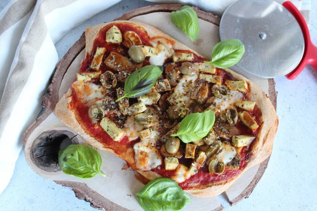 Pain express façon pizza