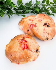 Briochettes pralines roses et chocolat