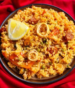 Paella express aux fruits de mer