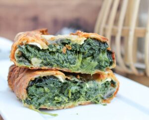 Feuilleté épinards et camembert