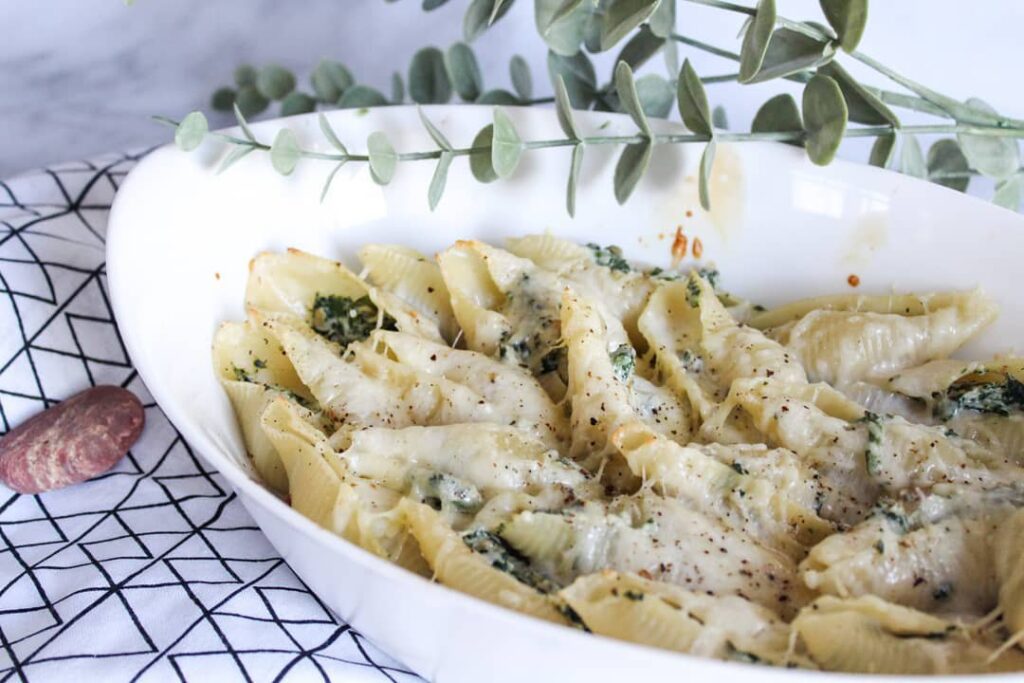 Conchiglies farcies épinards et ricotta