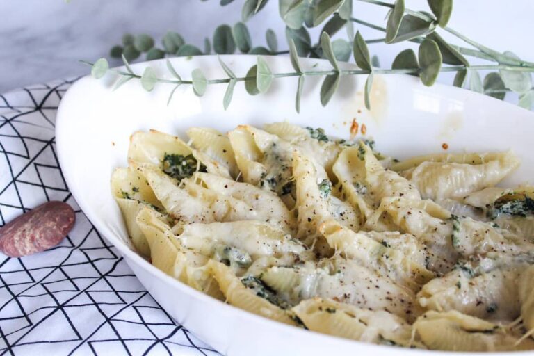 Conchiglies farcies épinards et ricotta