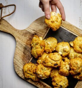 Cookies feta aux olives et aux graines