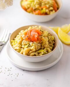 Risotto de coquilettes au saumon