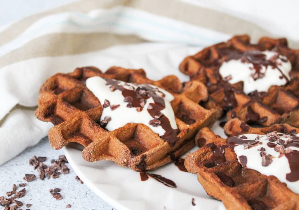 Gaufres chocolat et coco