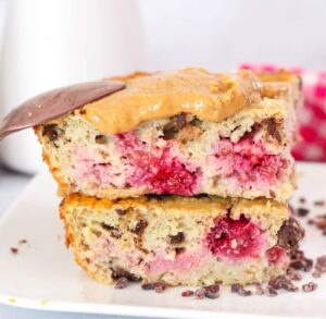 Baked oat framboises & chocolat