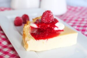Cheesecake sans pâte vanille