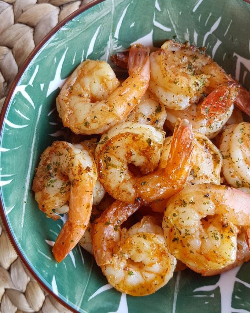 Crevettes sautées ail et persil