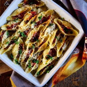 Conchiglionis farcis à la tomate