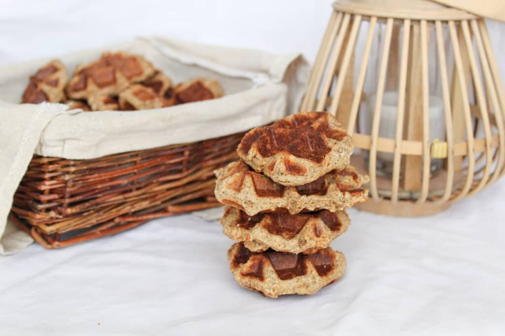 Waffle cookie au peanut butter