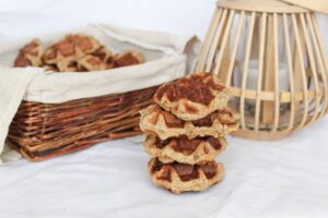 Waffle cookie au peanut butter